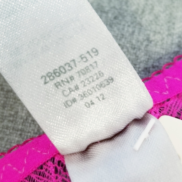 Victoria's Secret Vintage Cheekini Bikini Pink Lace Rhinestone Crystal Panty NWT - Picture 13 of 16